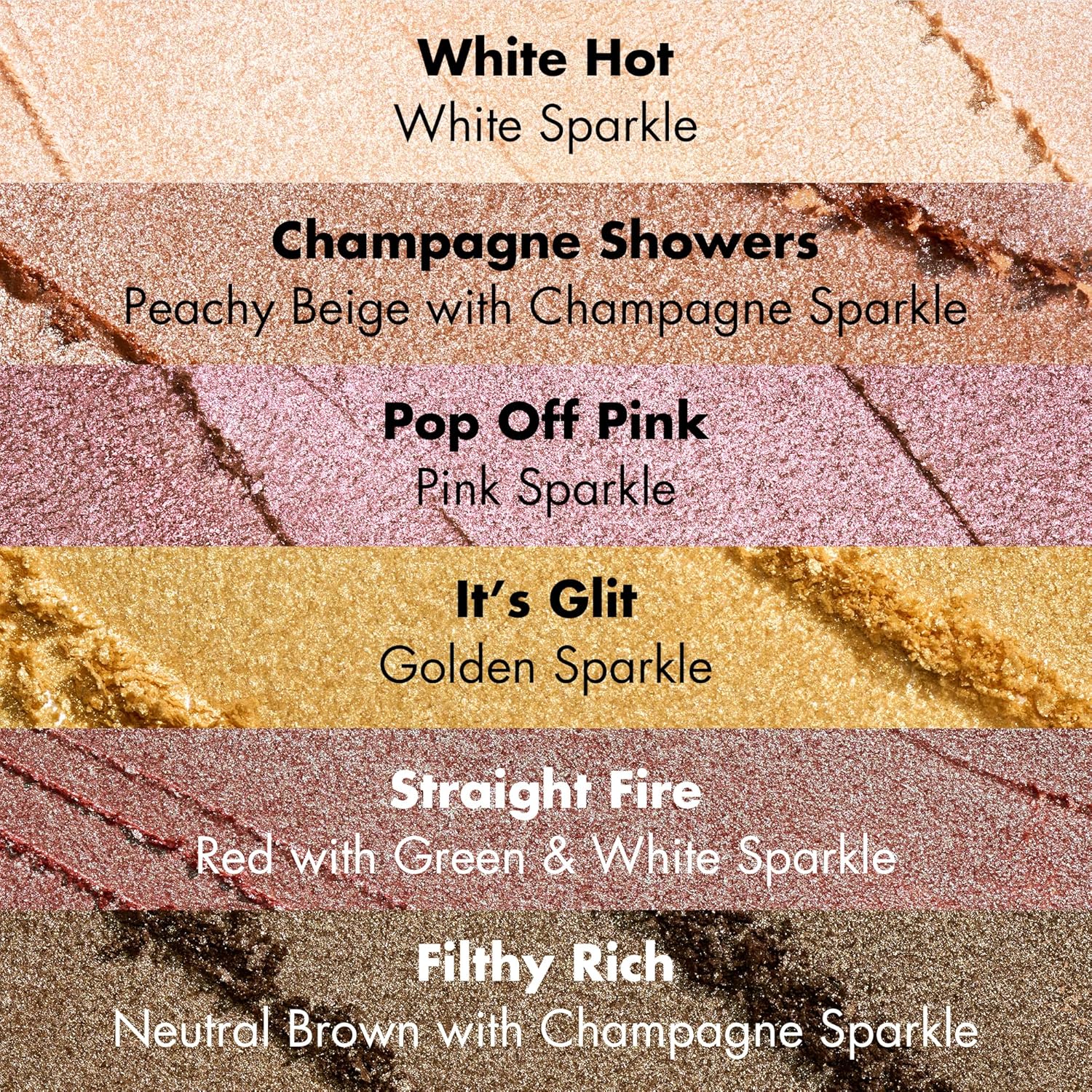 e.l.f. Fine As Fleck Glitter Eyeshadow, Long-Lasting Sheer Eye Makeup With A Shimmer Finish, Smooth Formula, Vegan & Cruelty-Free, Champagne Showers - Image 3