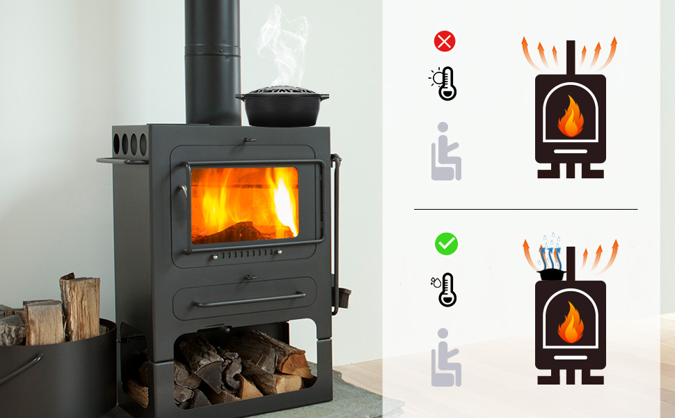 Wood Stove Steamer Fireplace Humidifier