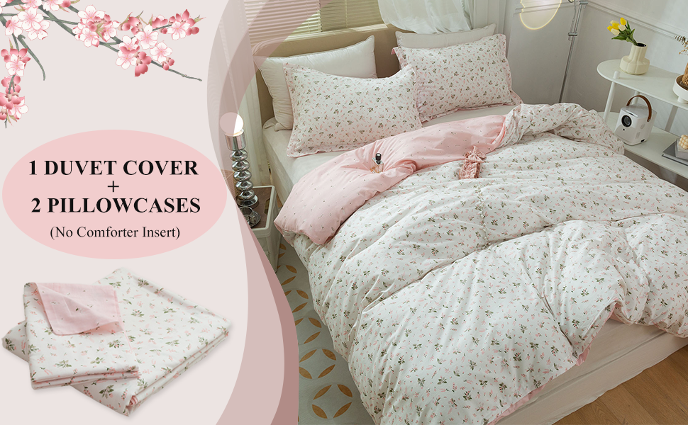 1 duvet cover 2 pillowcases