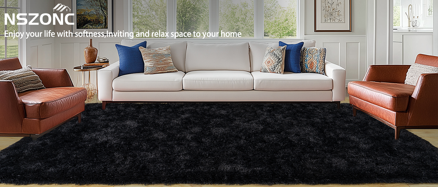 NSZONC fluffy rug for living room