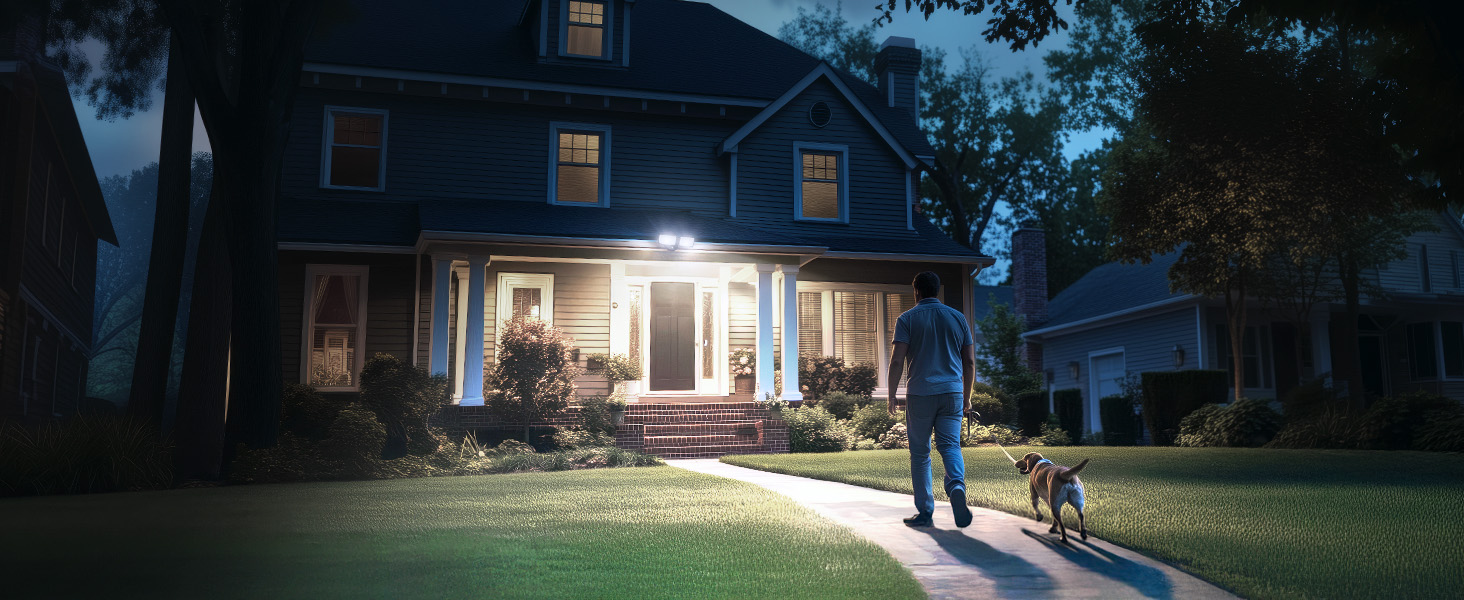 dusk to dawn flood lights outdoor