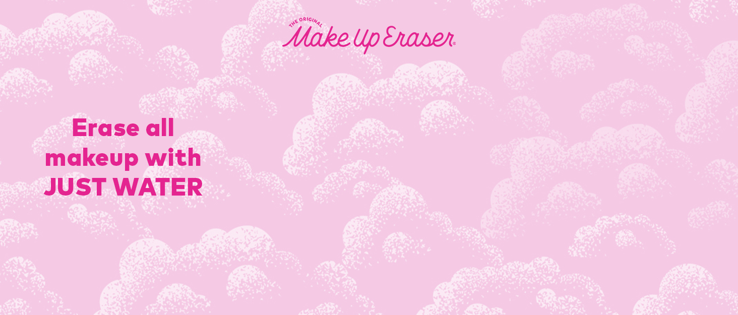 makeup eraser banner and logo