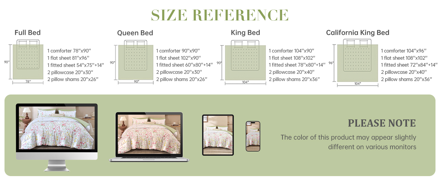 7 Pieces Comforter Set