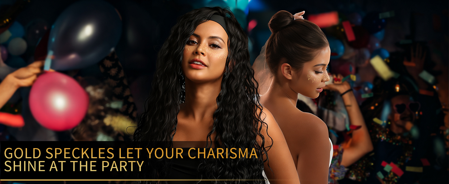 glitter face tattoos