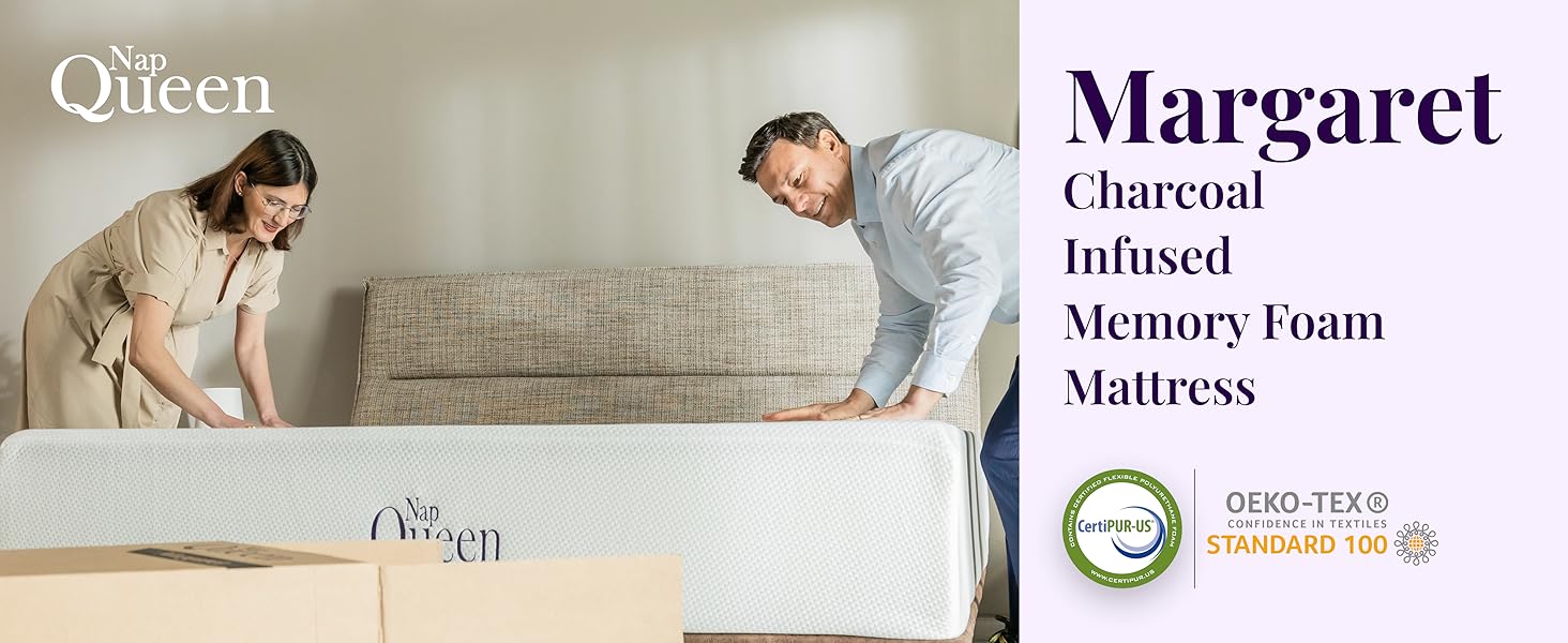 Margaret Charcoal Infused Memory Foam Mattress