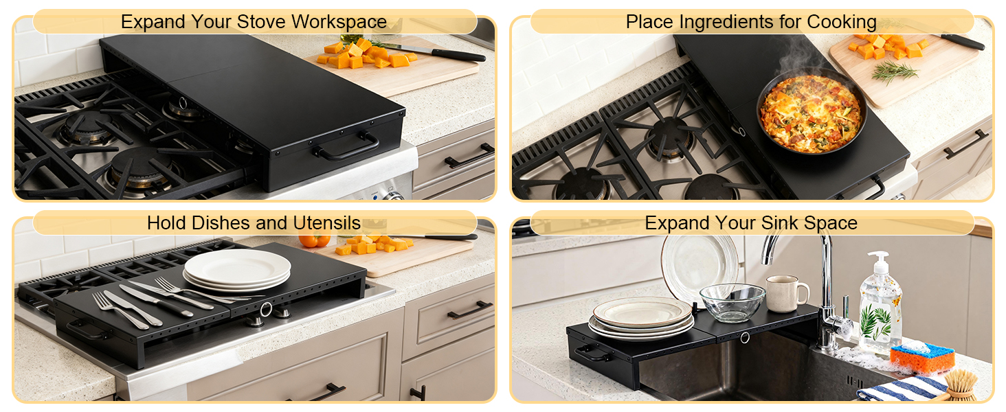 Adjustable Stove Top Cover