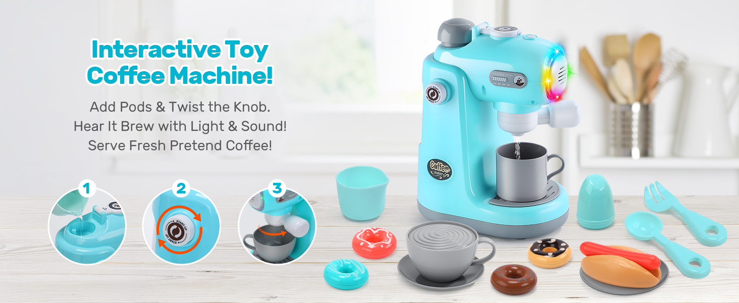 CUTE STONE Play Kitchen Appliances Toy Set
