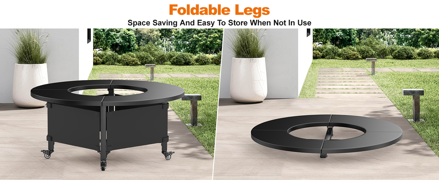 surround tabletop for bonfire