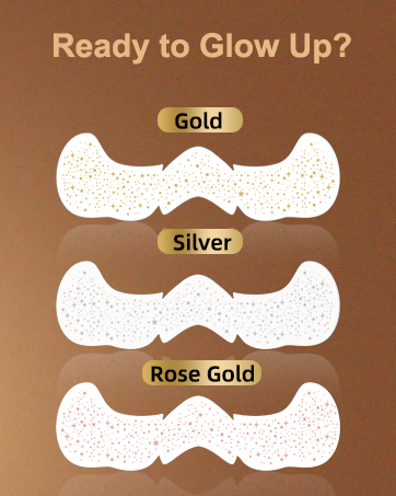 gold glitter freckles