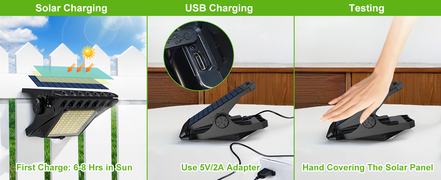 clip on solar lights