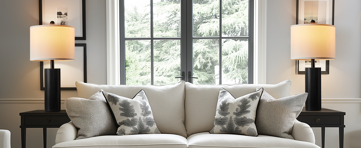 black touch lamps set of 2 table lamp usb c bedroom touch lamps set of 2 living room lamps