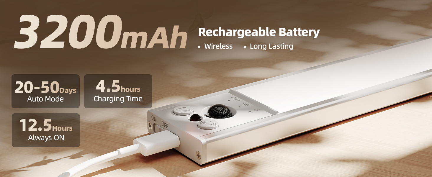 rechargeable under cabinet lighting