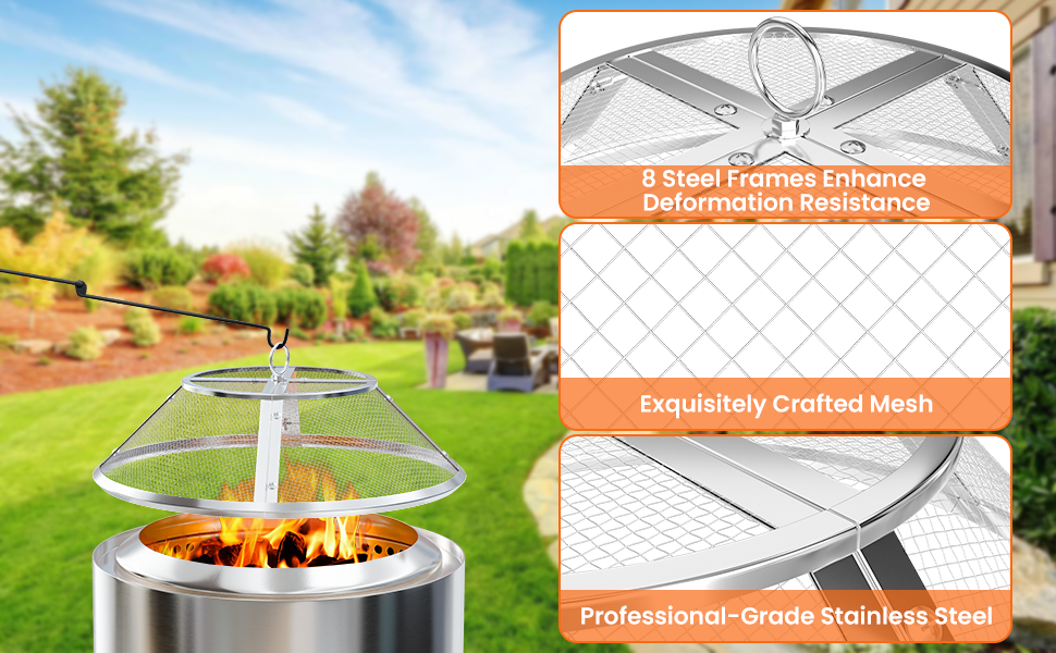 Fire Pit Spark Screen