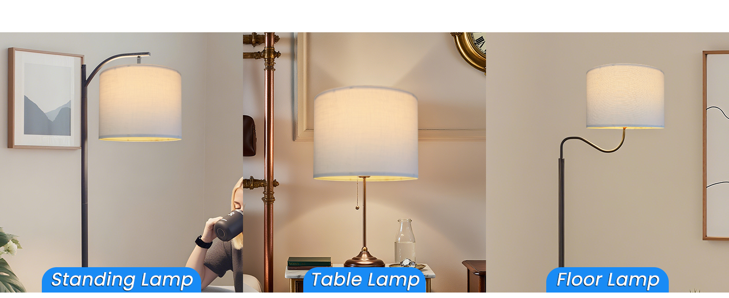 2 sets of lamp shade for table floor lamp bedside lamp shade