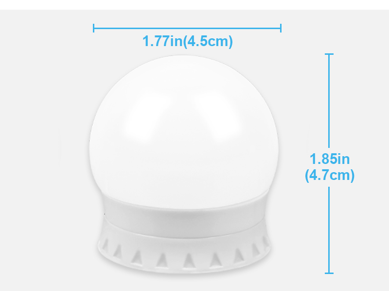 mirror lights stick on