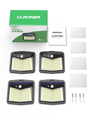 claoner solar outdoor lights