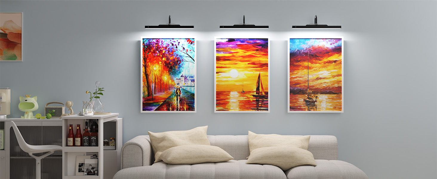 wireless picture lights for wall