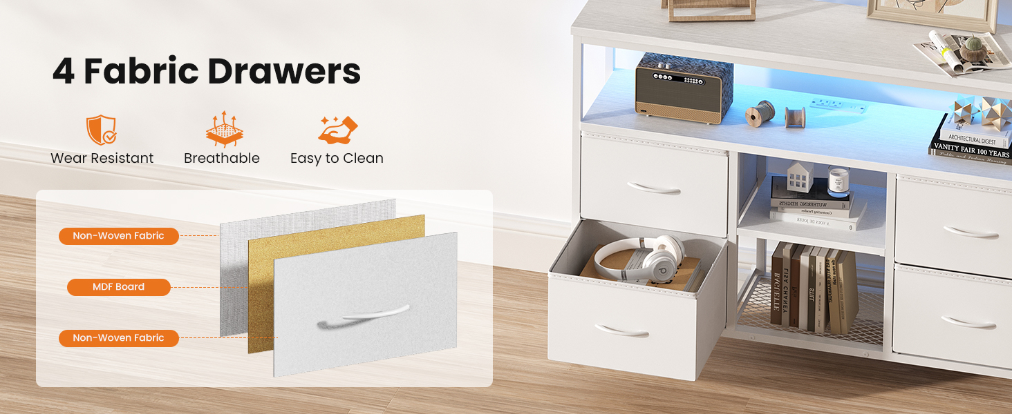 Dresser for Bedroom 4 Drawers