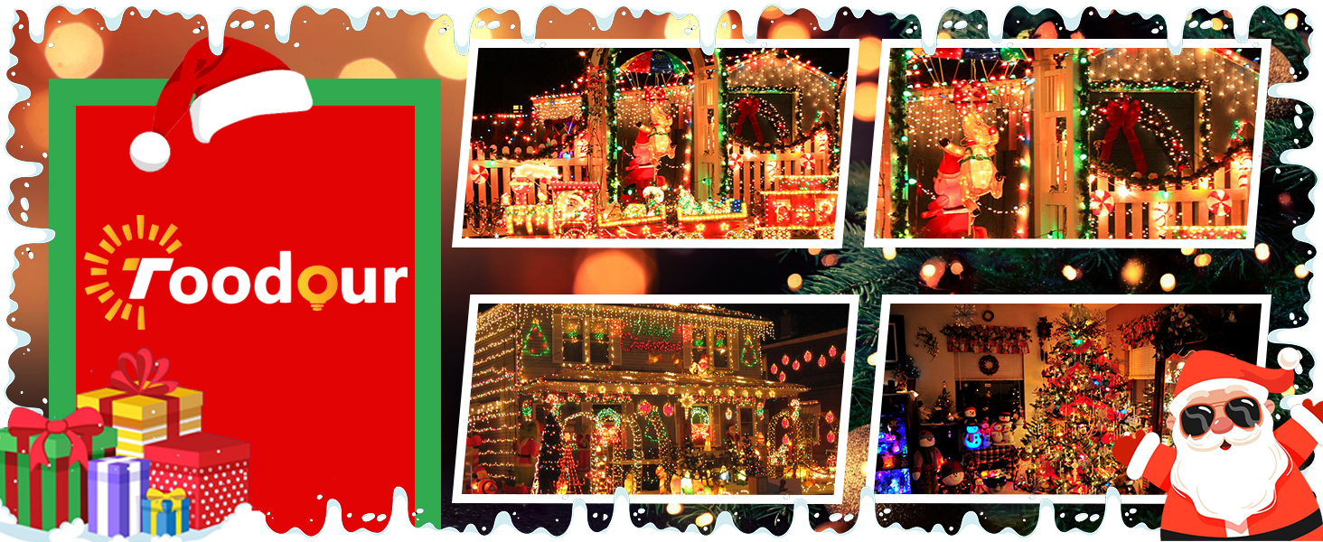 multicolor string lights