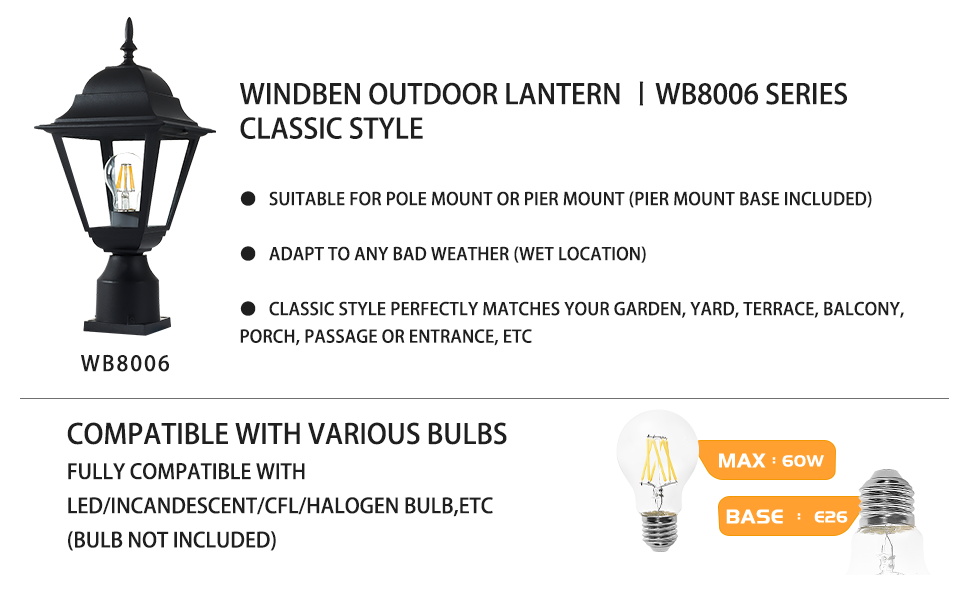 lamp post light fixture