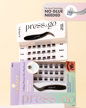 ienvy false lashes cluster lash strip eyelash adhesive glue super strong hold makeup beauty wispy