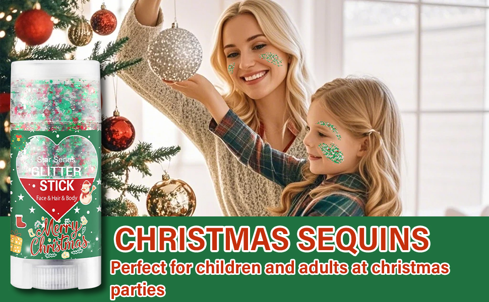 ren and green body glitter