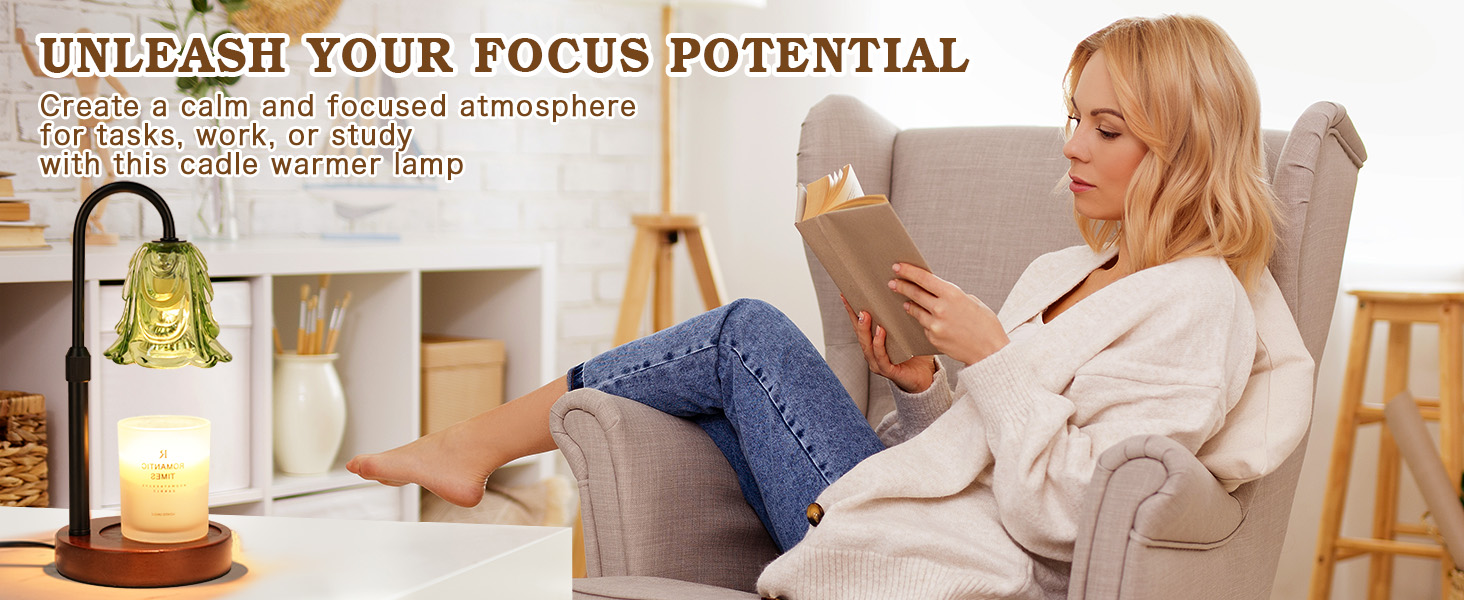 Dimmable Candle Warmer Lamp & Hour Timer