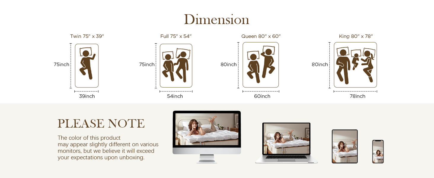 DECROOM MATTRESSES TOPPER