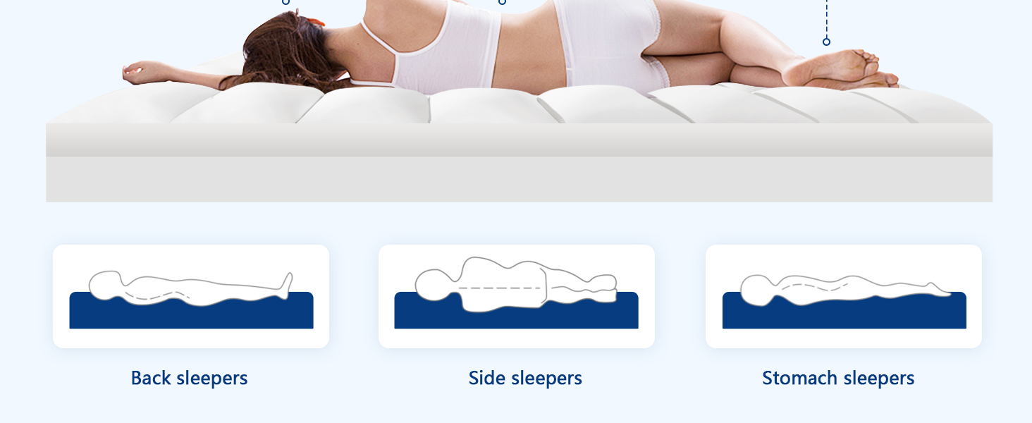 mattress topper pad cover pillow top bed topper cooling breathable soft back pain relief
