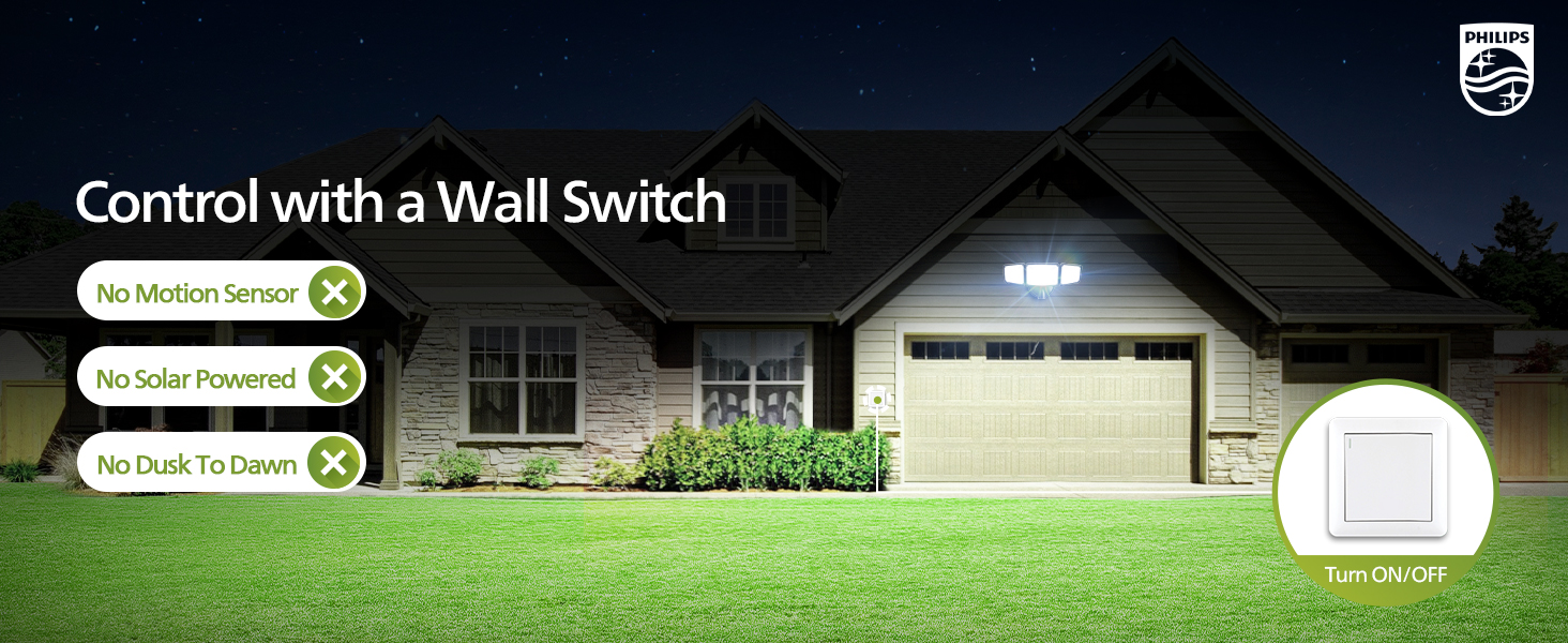 control with a wall Switch