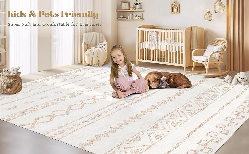 Kid and pet friendly rug