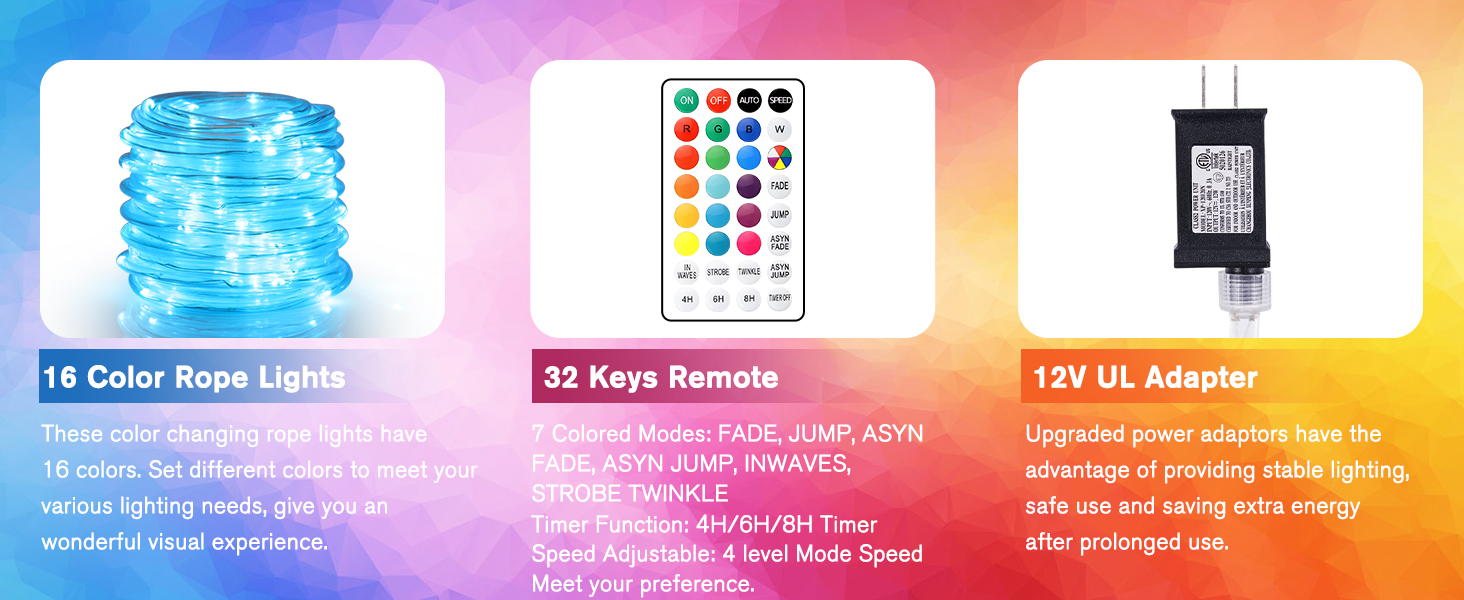 16 color pope lights