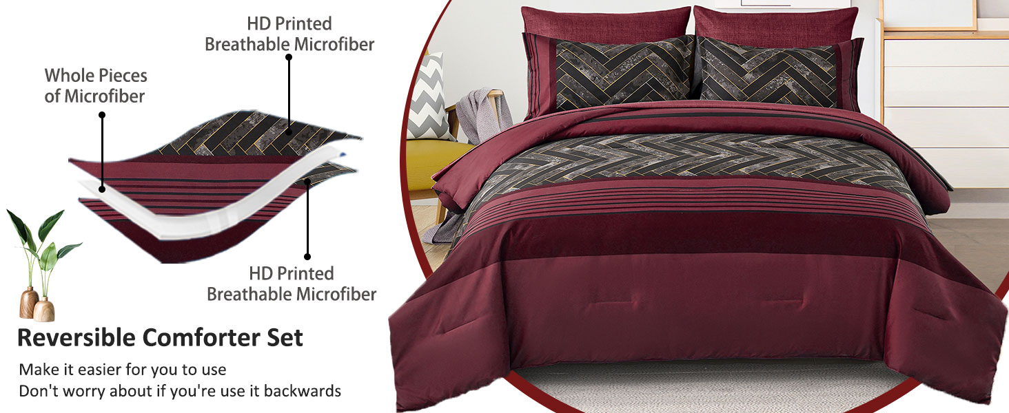 7 pieces bed in a bag