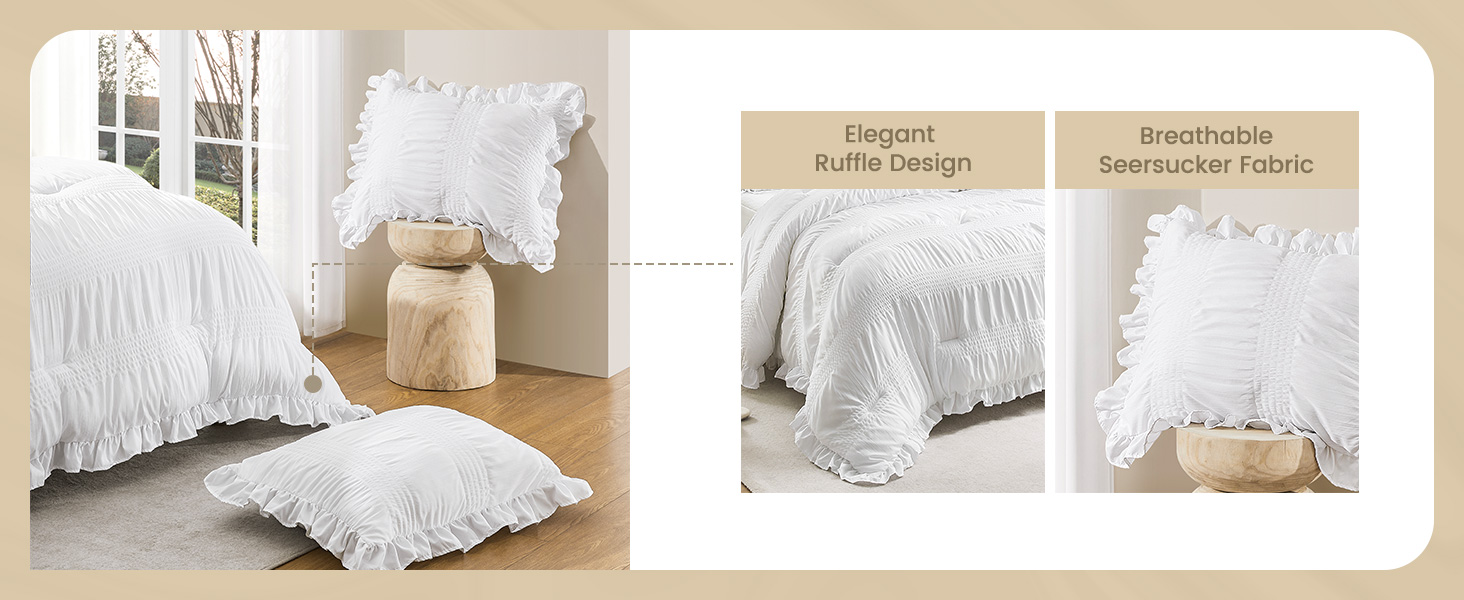 Seersucker comforter set