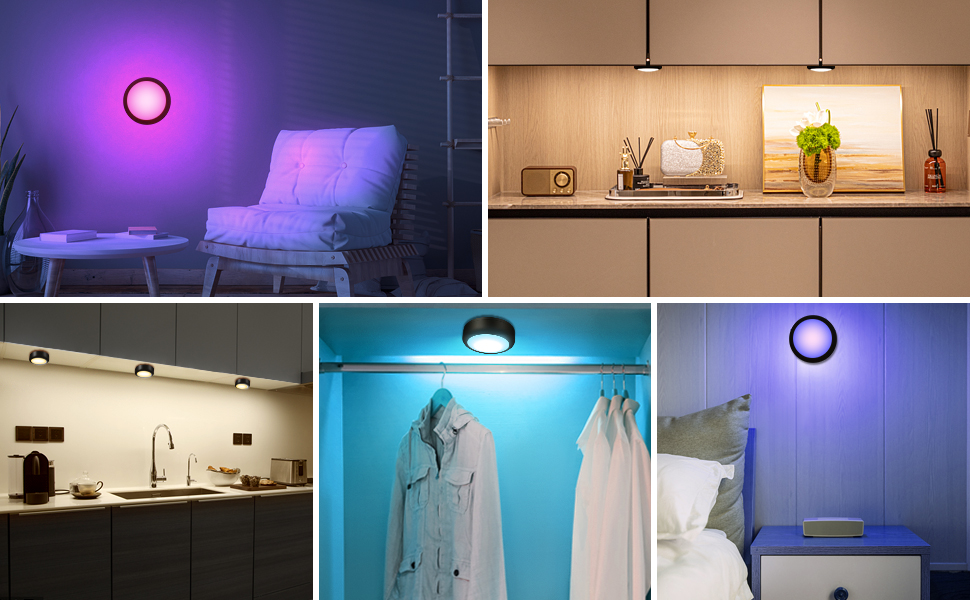 puck lights with remote