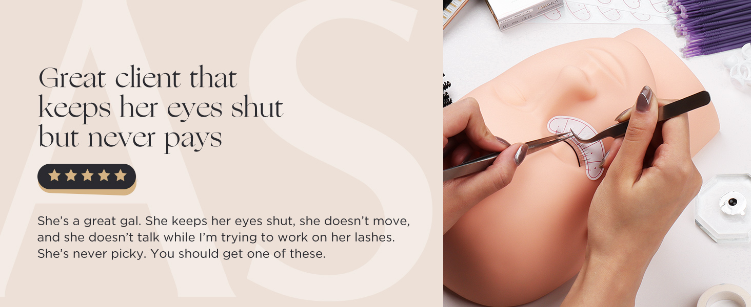 lashview mannequin head