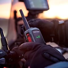 Rocky Talkie radio on motorcycle