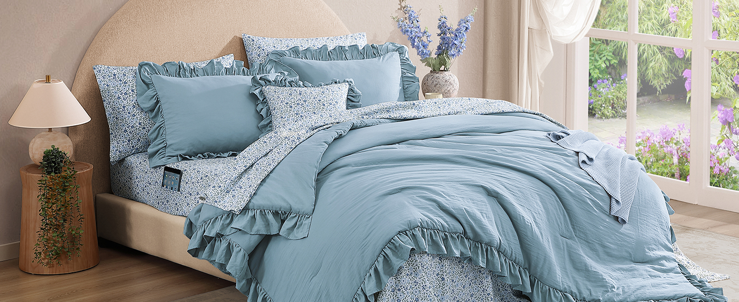 ruffle comforter