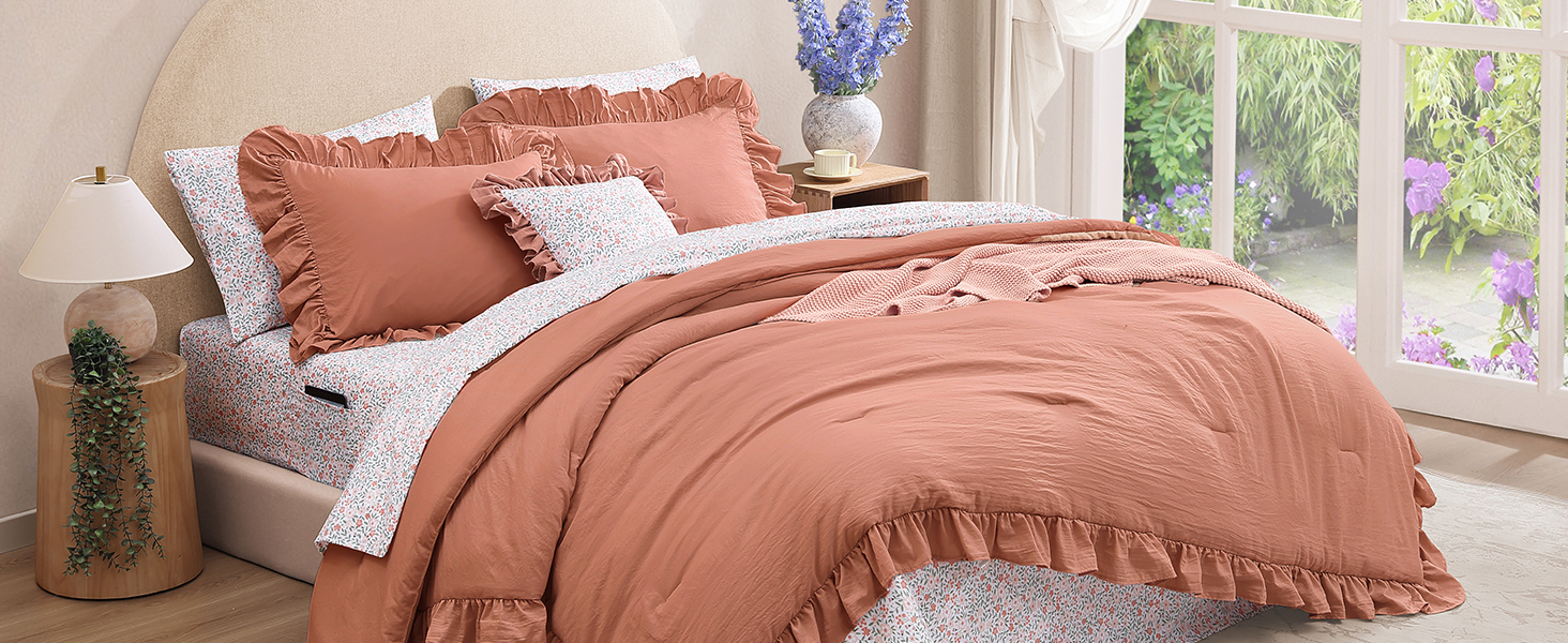 ruffle comforter