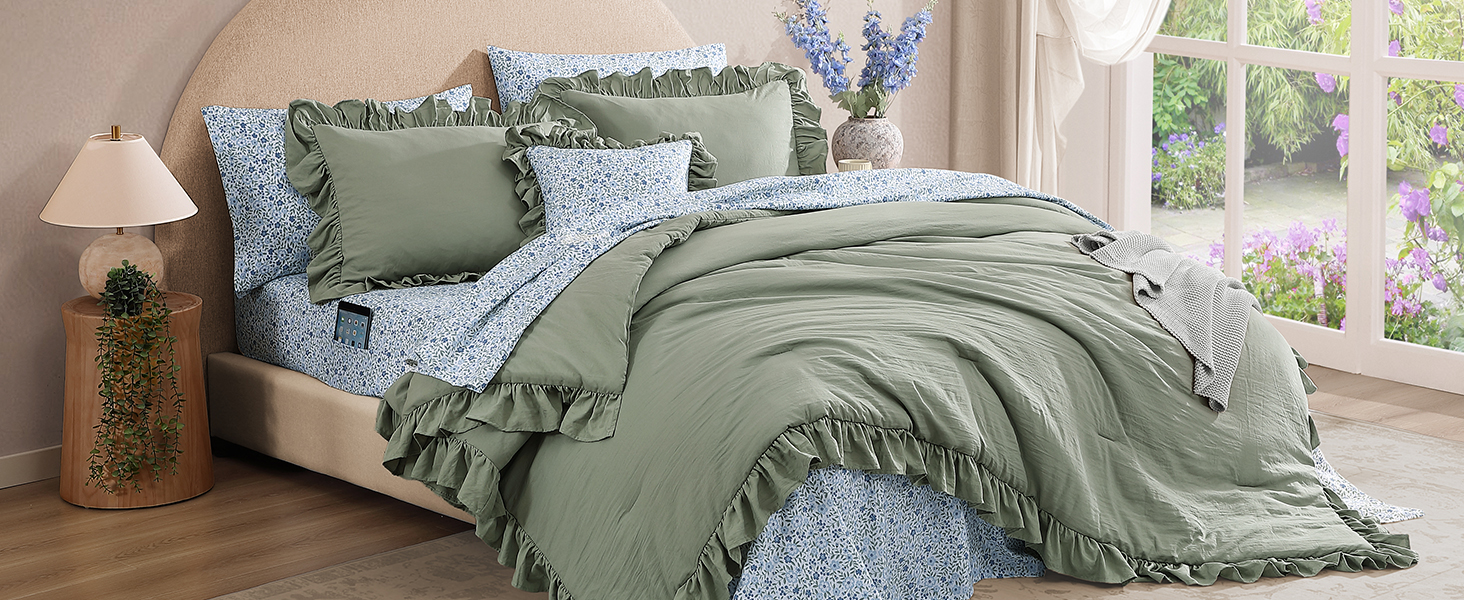 ruffle comforter