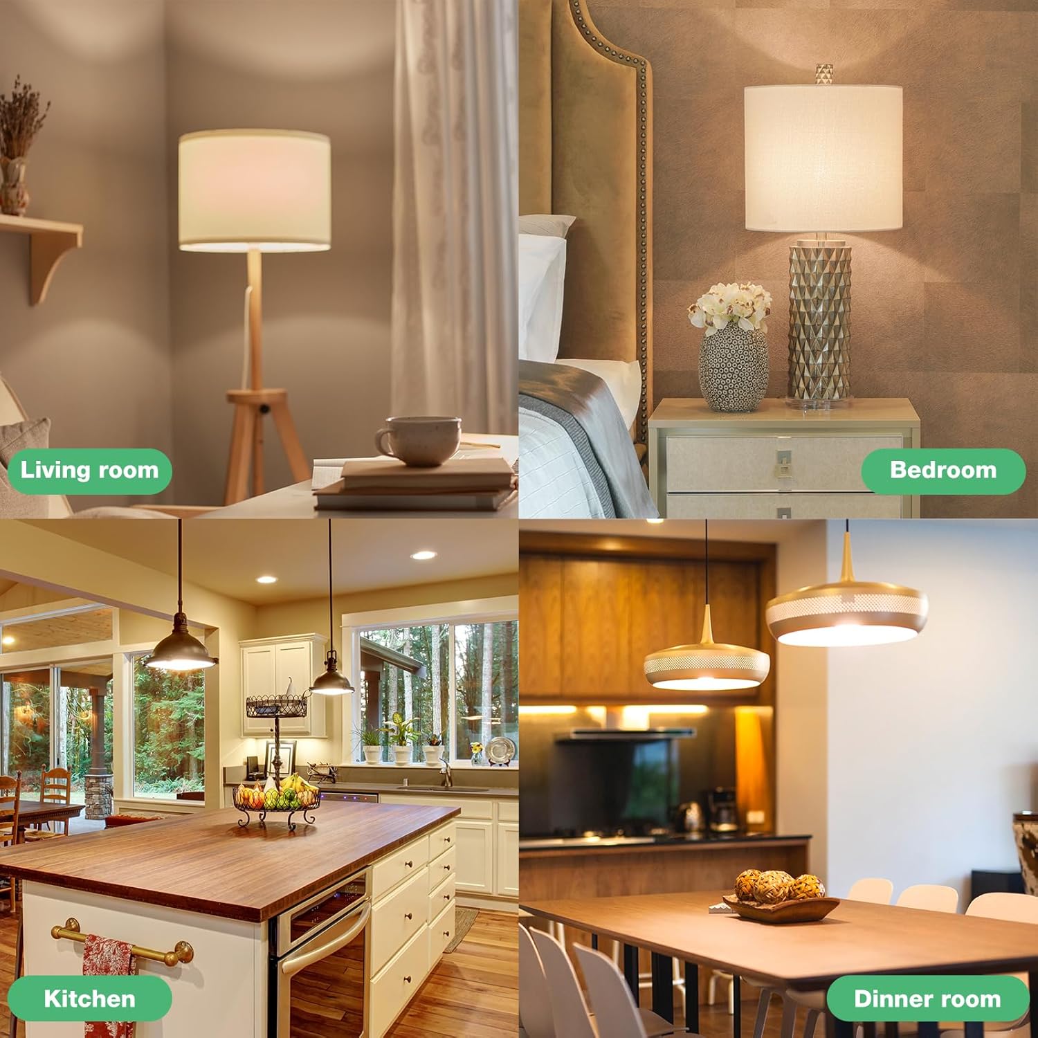 DEGNJU LED Light Bulbs Soft White 2700K, 60 Watt Equivalent LED Bulbs, A19 Standard Bulbs, 800 LM, 15000 Hours, E26 Base, Non-Dimmable, 8W White LED Bulbs for Bedroom Living Room, 12 Pack - Image 6