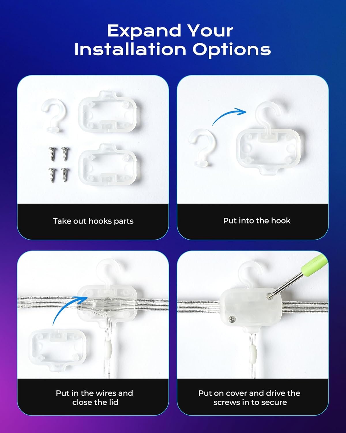 900 RGBIC LEDs Smart Curtain Lights with DIY GIF, 6.6x6.6ft Color Changing Christmas Wall Lights with APP, IP65 Waterproof String Fairy Lights for Indoor Outdoor Bedroom Window Garage - Image 6