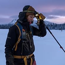 Backcountry skiing with walkie talkie