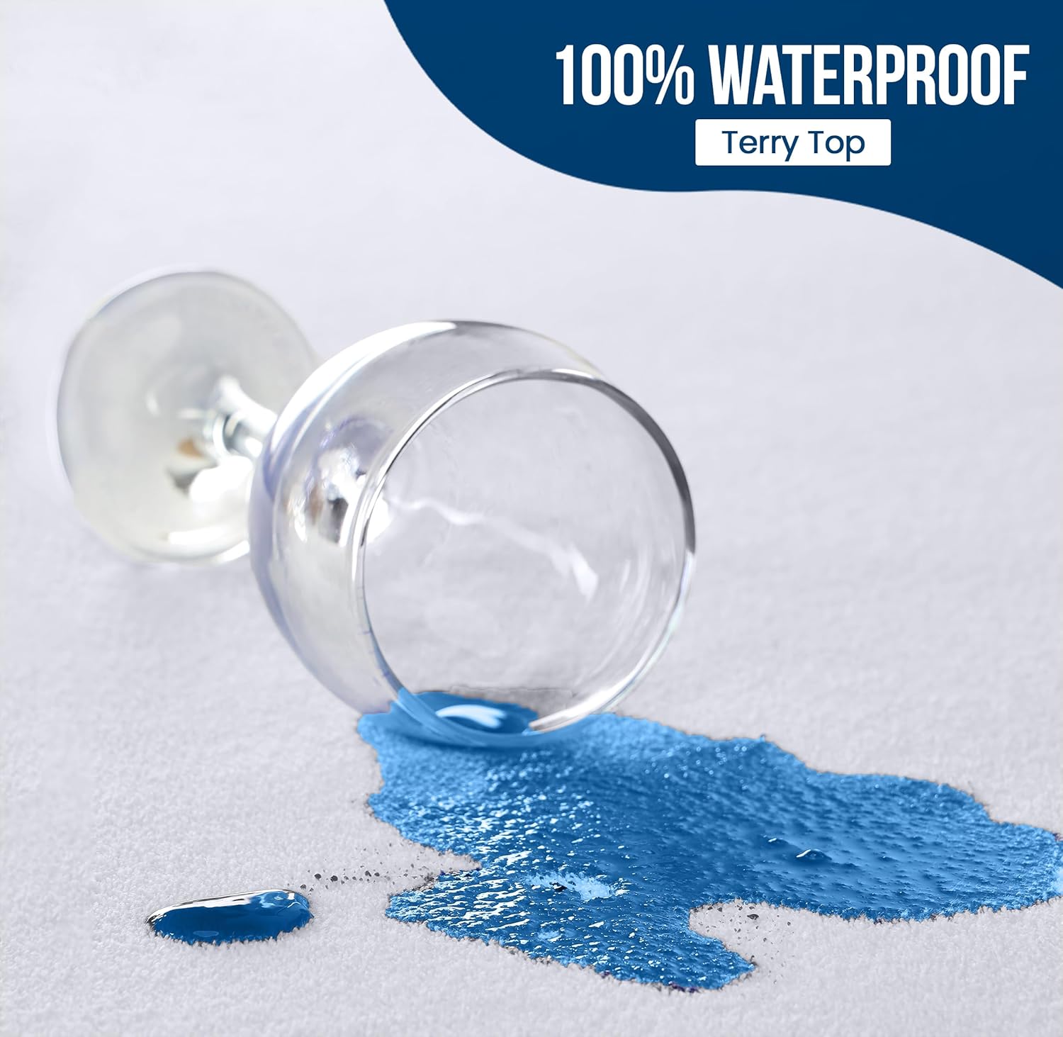 Utopia Bedding Waterproof Mattress Protector Full Size, Premium 200 GSM Terry Mattress Cover, Soft & Breathable Bed Cover, Fitted Sheet Style with Stretchable Deep Pockets 15" (White) - Image 2