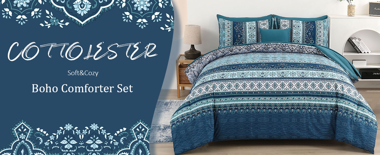 Boho Comforter Set