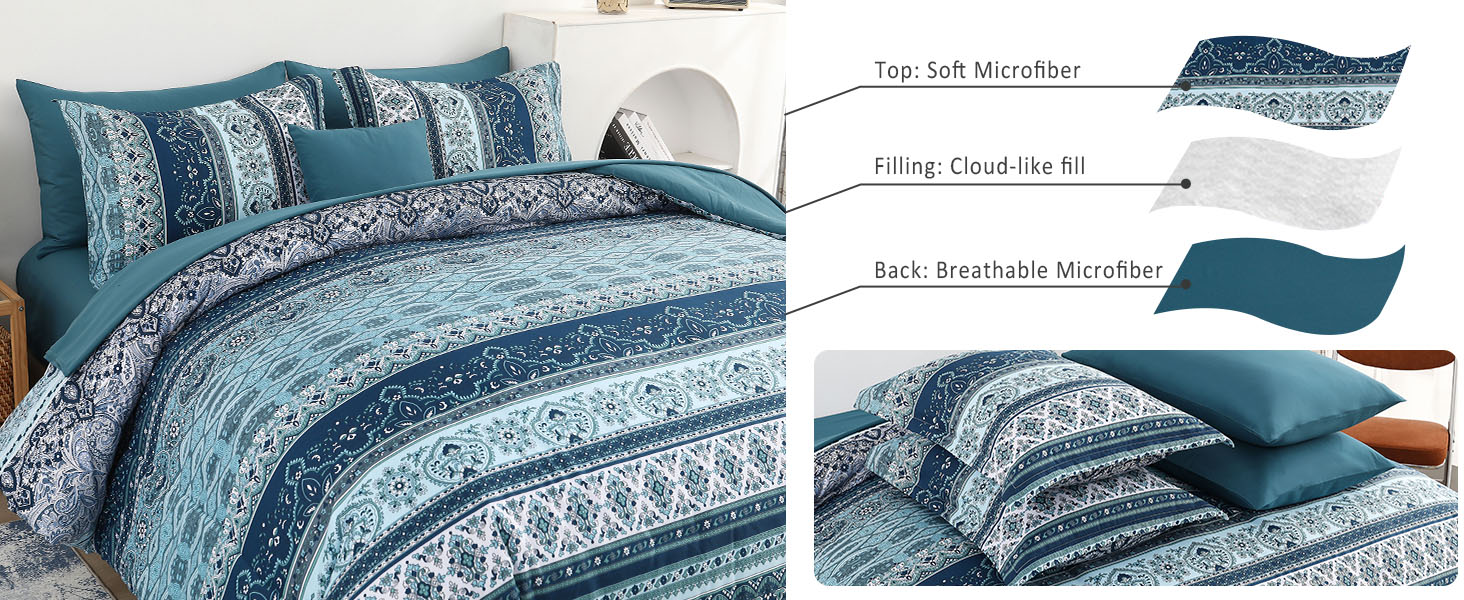 Boho Comforter Set