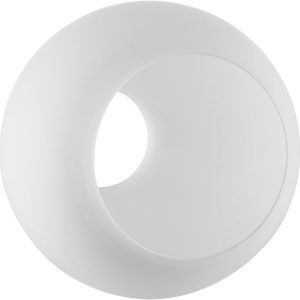 Diameter 9.84 Inch, Height 8.46 Inch,E26 Base 1-5/8 Inch Fitter,Double Hole White Glass Spherical Lampshade For Pendant lLmps And Floor Lamps