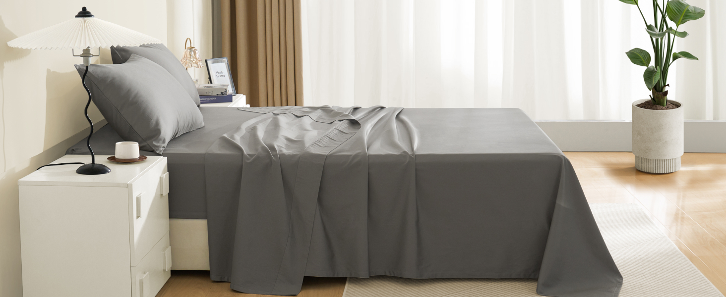 Queen sheet set king bedding set white queen size bed sheet set