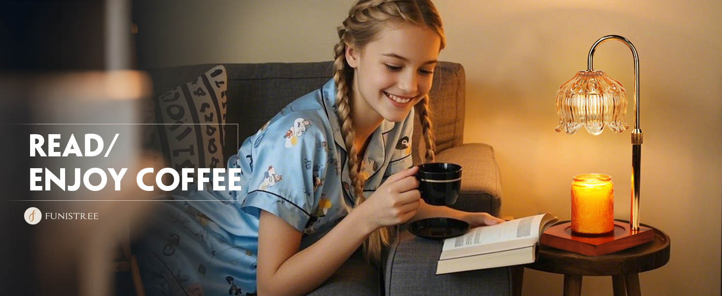 gifts for women candle lamp warmer with timer dimmable for yoga sleep work study dining friends gift