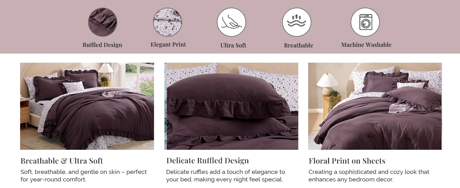 ruffle comforter